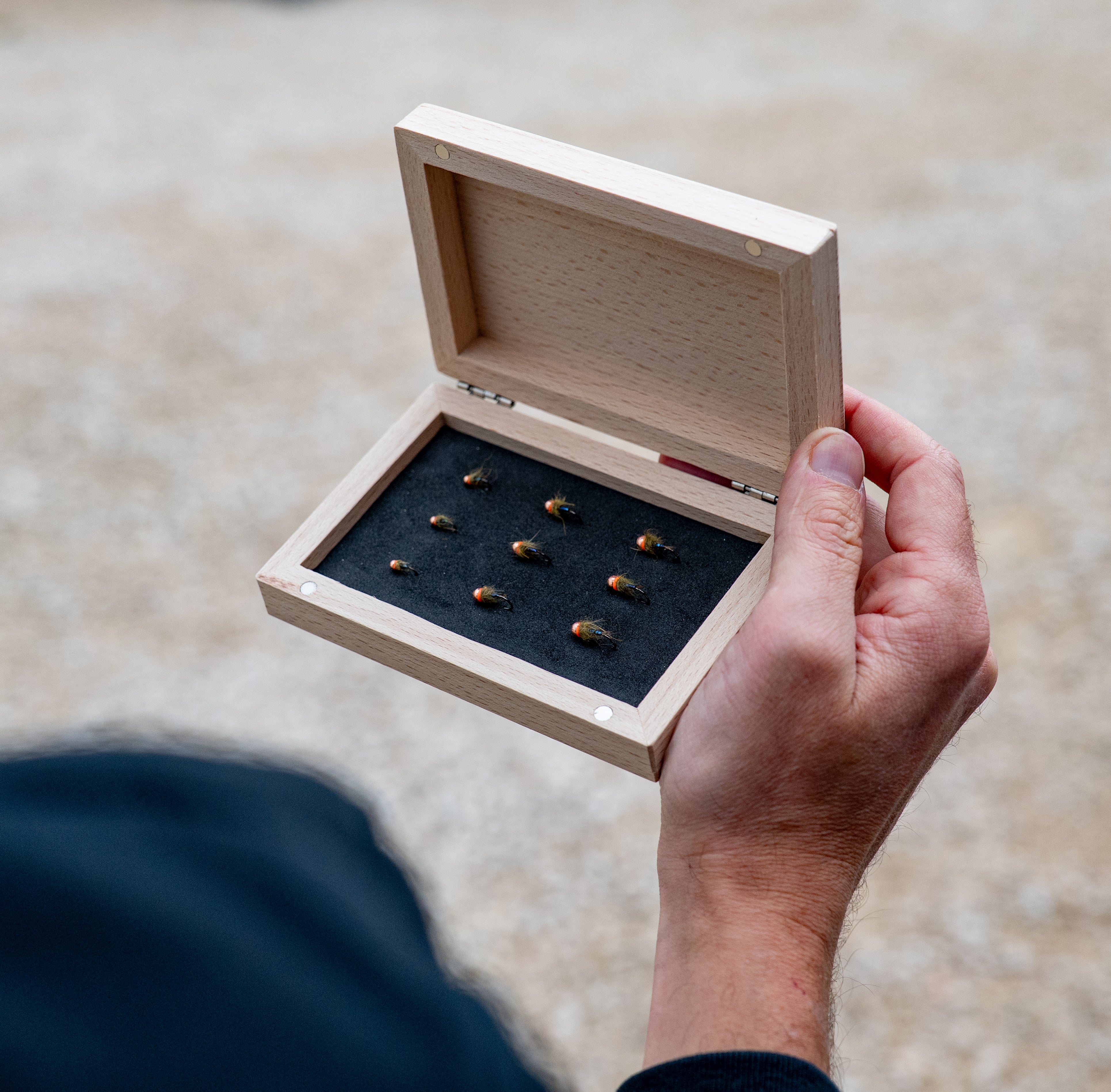 Coffret bois avec 9 "Emeraudes" <br> (Personnalisé)