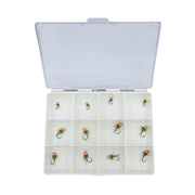 Boite plastiques + 12 Emeraudes