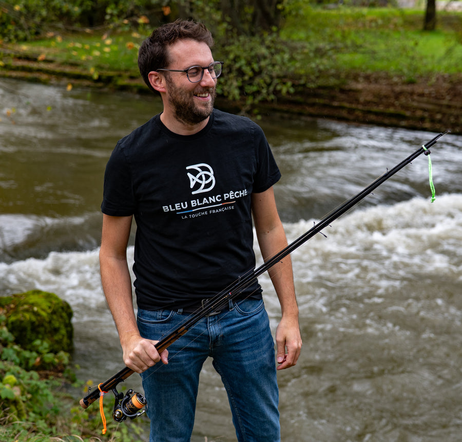 Tee-shirt Bleu Blanc Pêche