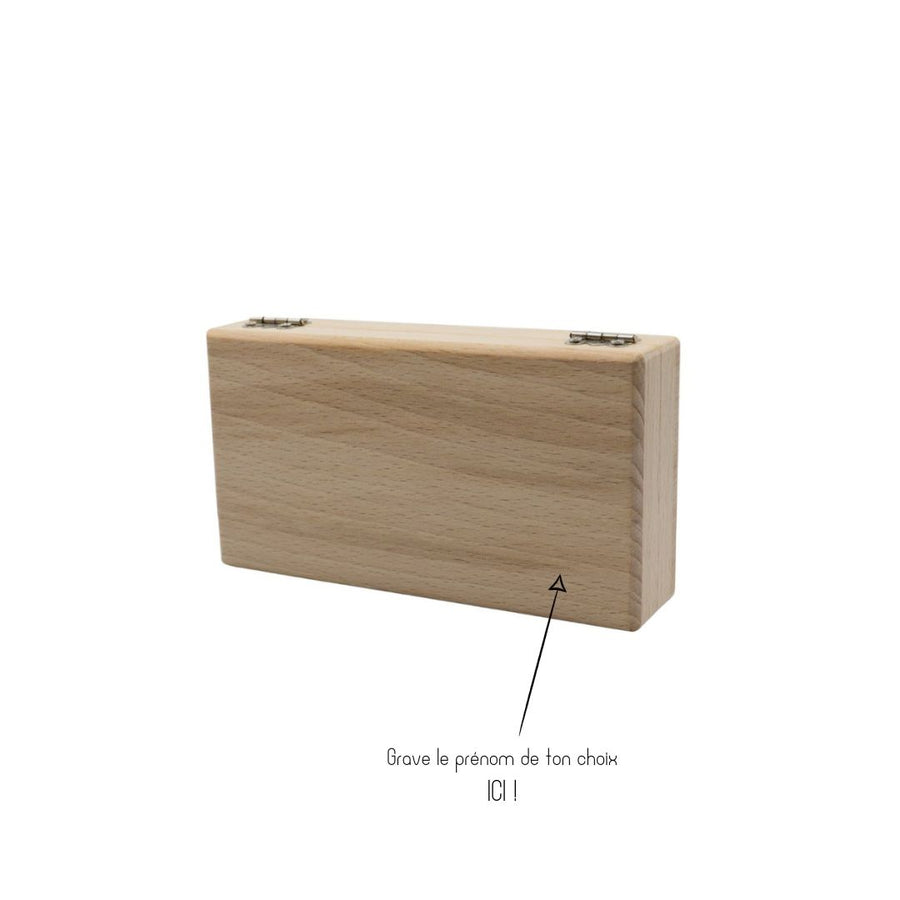 Coffret en bois pour leurres <br> (Personnalisé)