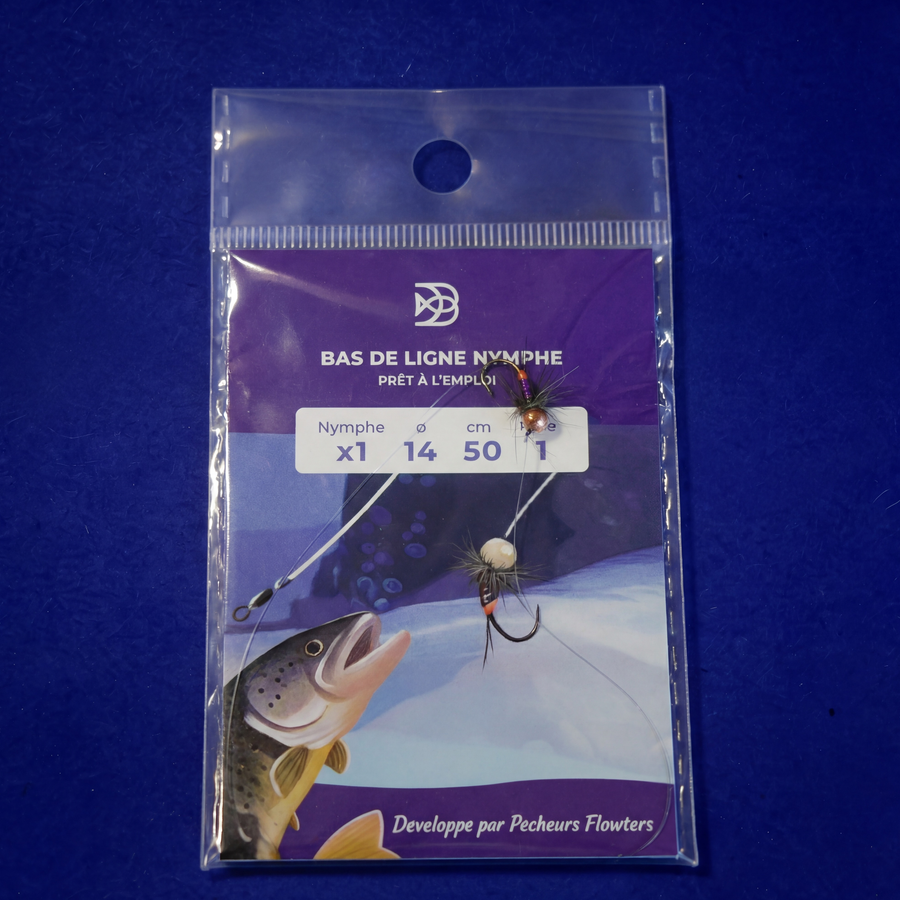 Bas de ligne NYMPHE SIMPLE "prêt à l'emploi" (A l'unité)