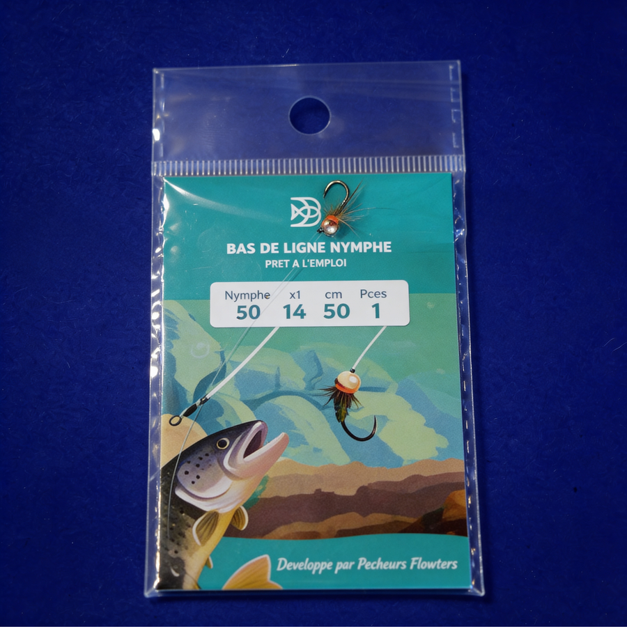 Bas de ligne NYMPHE SIMPLE "prêt à l'emploi" (A l'unité)